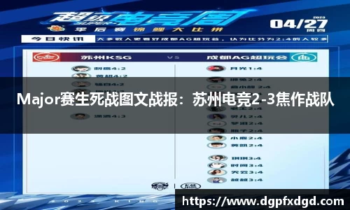 Major赛生死战图文战报：苏州电竞2-3焦作战队
